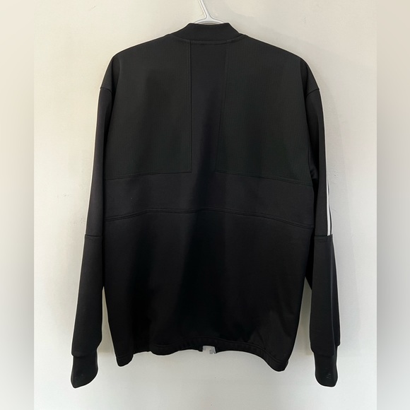 Adidas men's athletic sports 3 stripes track jacket black - Picture 5 of 5